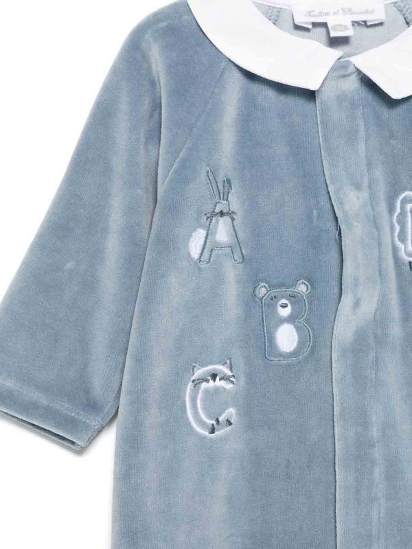 The Best Shops TARTINE ET CHOCOLAT: jumpsuits - Onesie With Embroidery