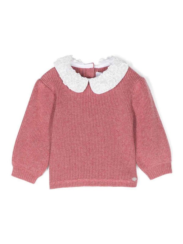 TARTINE ET CHOCOLAT: Strickpullover mit Rundhalsausschnitt - Rundhalspullover - Bunt