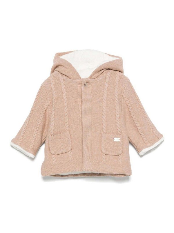 TARTINE ET CHOCOLAT: knee length coats - Coat With Hood