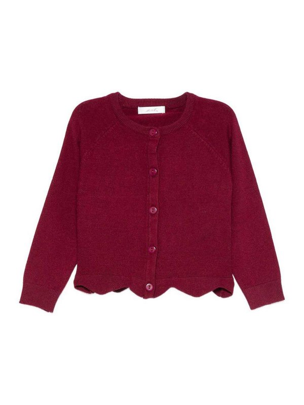 LULU BY MISS GRANT: Cardigans - Cardigan - Dunkelrot