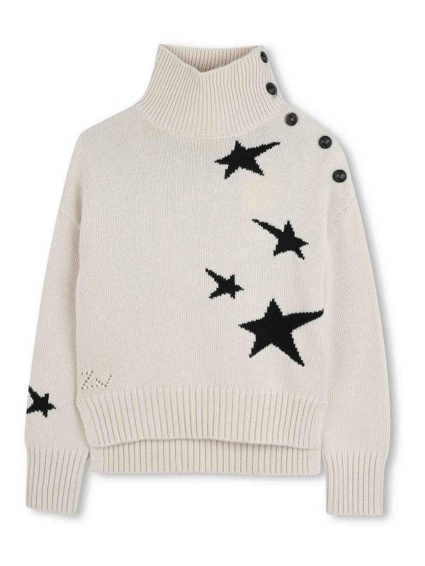 ZADIG&VOLTAIRE: Strickpullover mit Rundhalsausschnitt - Rundhalspullover - Beige