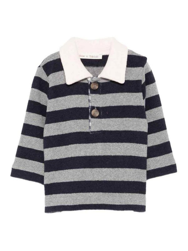 ZHOE & TOBIAH: polo shirts - Striped Polo Shirt
