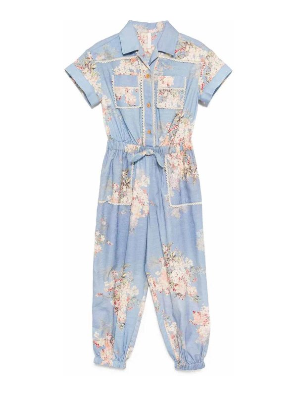 ZIMMERMANN: jumpsuits - Floral Jumpsuit
