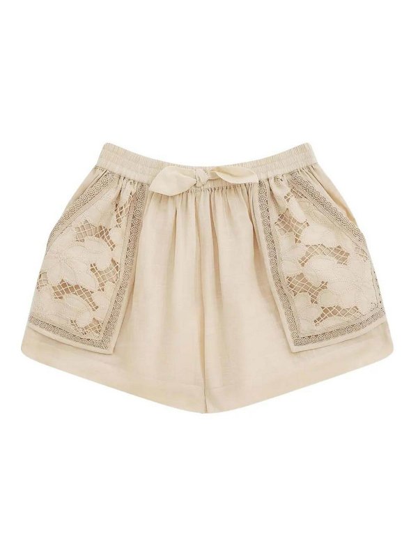 ZIMMERMANN: Trousers Shorts - Shorts With Lace