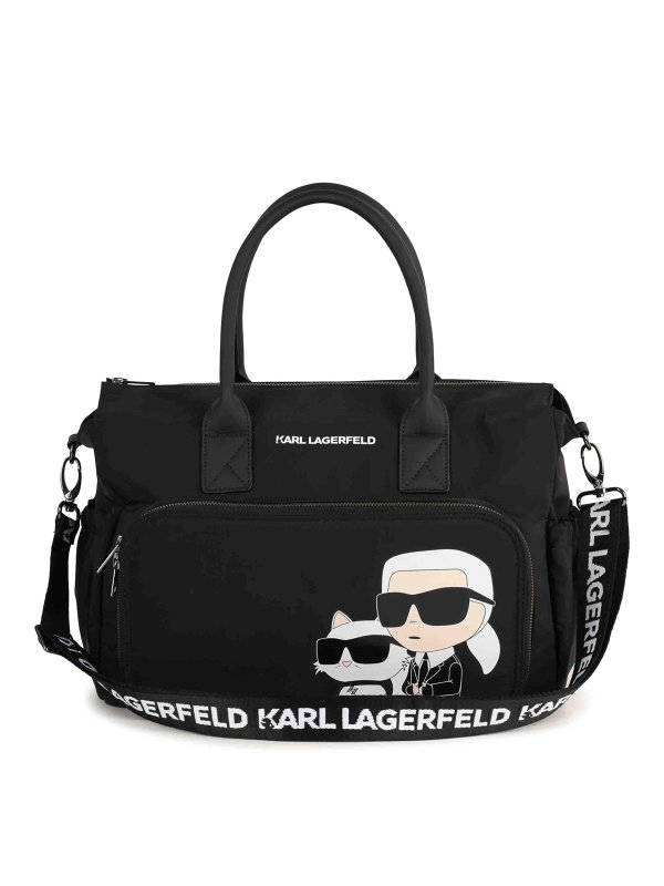 KARL LAGERFELD: ショルダーバッグ - ショルダーバッグ - 黒