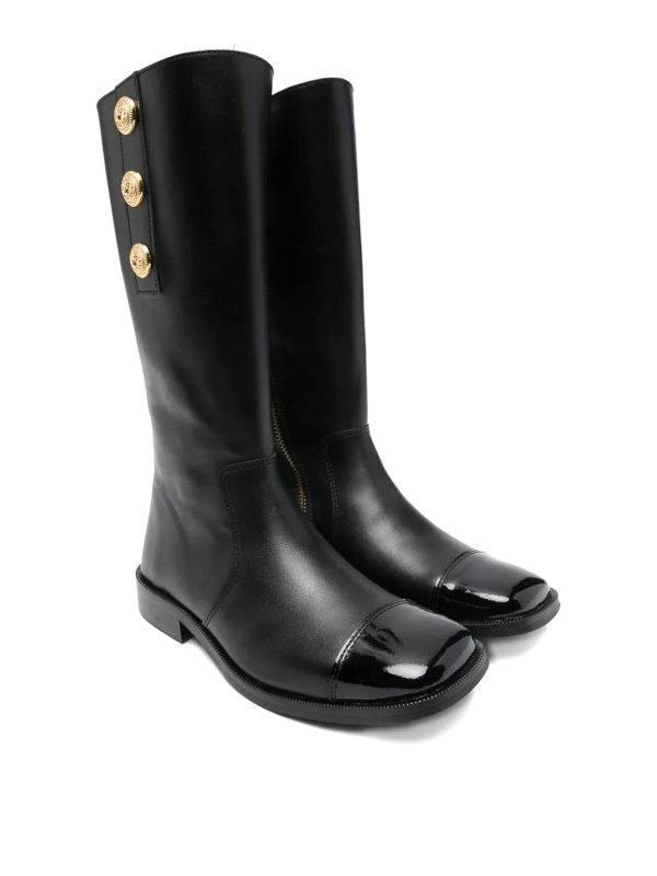 Balmain: Stiefel - Stiefel - Schwarz