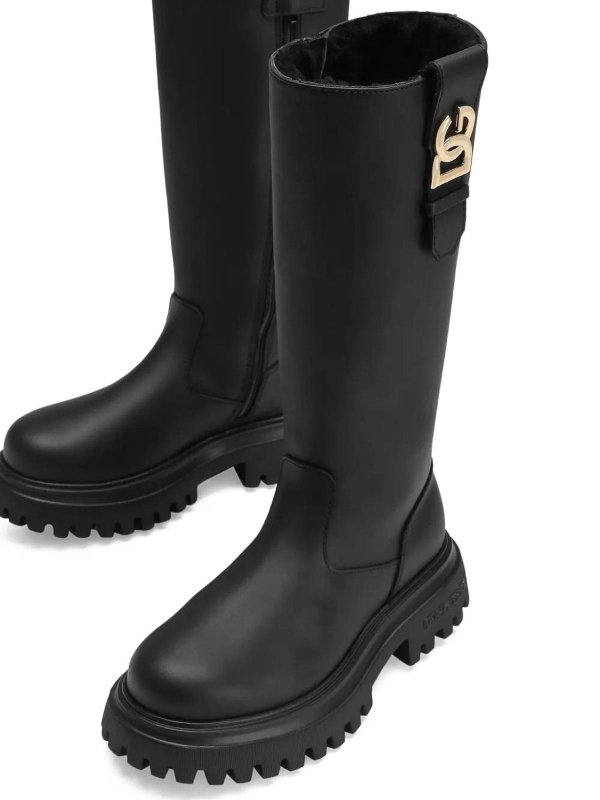 The Best Shops Dolce & Gabbana Jr: Bottes - Bottes - Noir