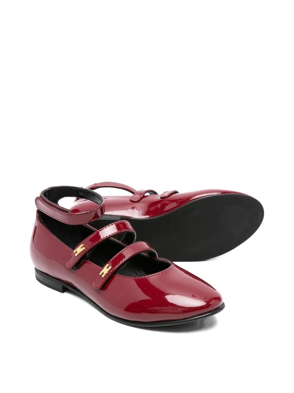 ELISABETTA FRANCHI: フラットシューズ - フラットシューズ - ダークレッド