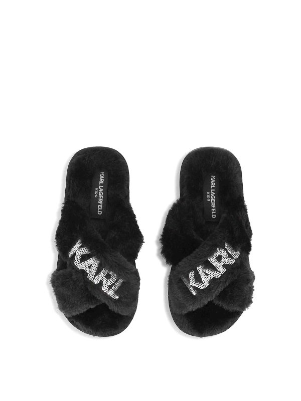 KARL LAGERFELD: ビーチサンダル online - ビーチサンダル - 黒