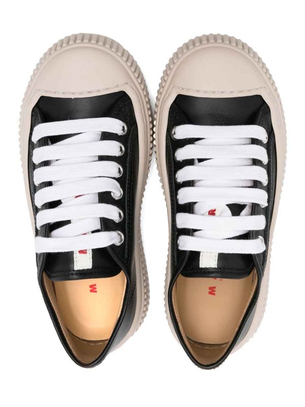 Marni: trainers online - Leather Sneakers