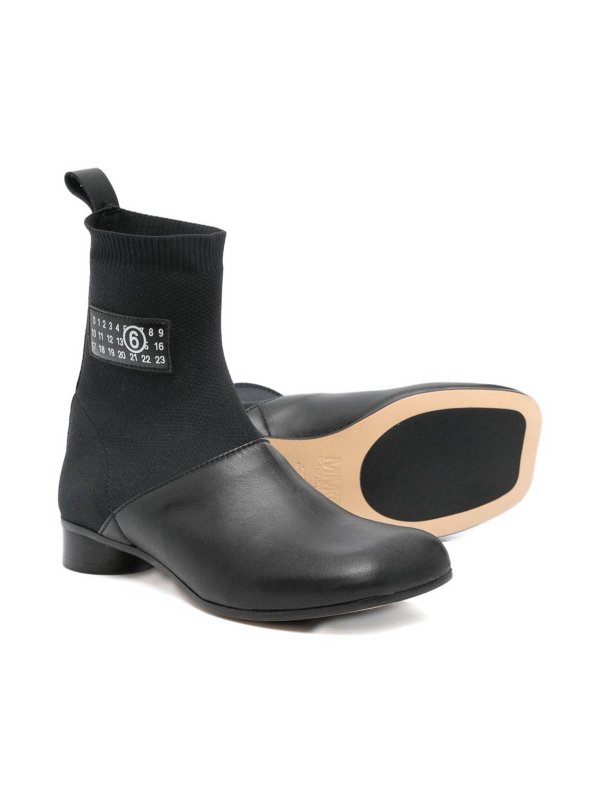 MM6 MAISON MARGIELA: ankle boots online - Leather Ankle Boots