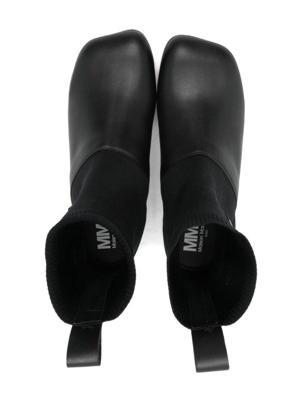 The Best Shops MM6 MAISON MARGIELA: ankle boots - Leather Ankle Boots