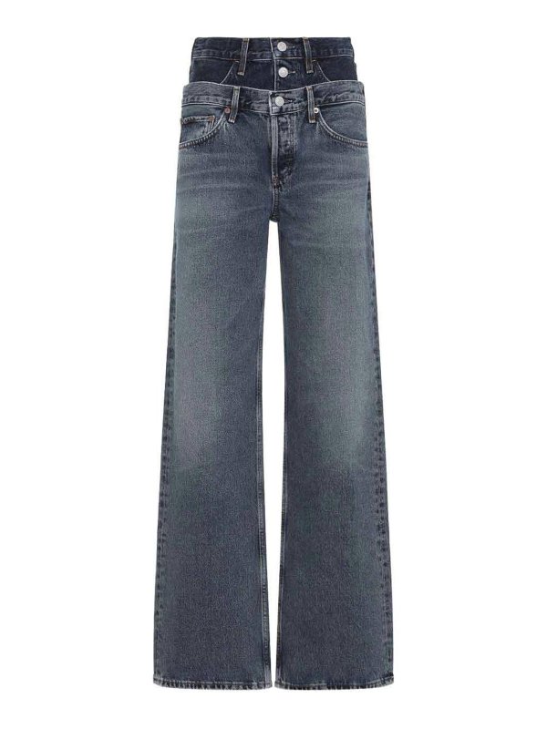 AGOLDE: Straight Leg Jeans - Straight Leg Jeans - Blau