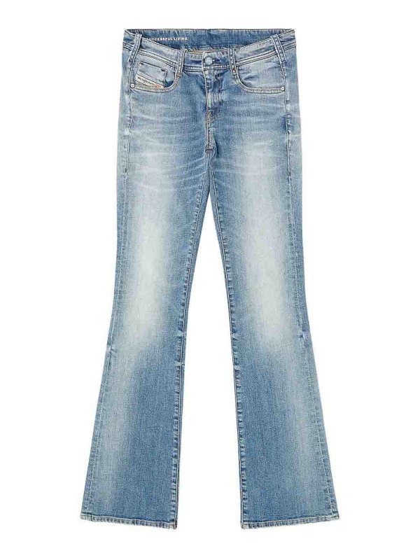DIESEL: Straight Leg Jeans - Straight Leg Jeans - Blau