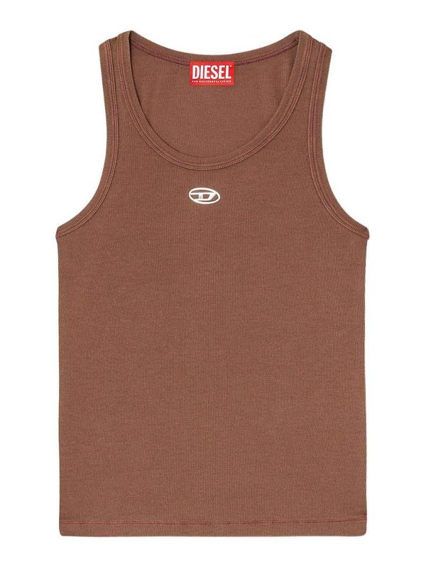 DIESEL: T-shirts - T-Shirt - Marron