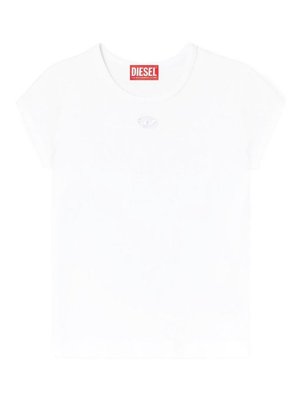 DIESEL: Camisetas - Camiseta - Blanco