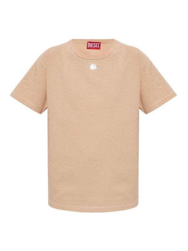 DIESEL: T-shirts - T-Shirt - Beige