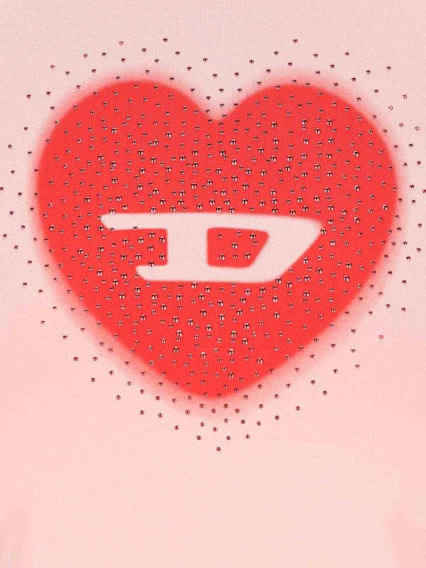 DIESEL: Camisetas online - Camiseta - Color Carne Y Neutral