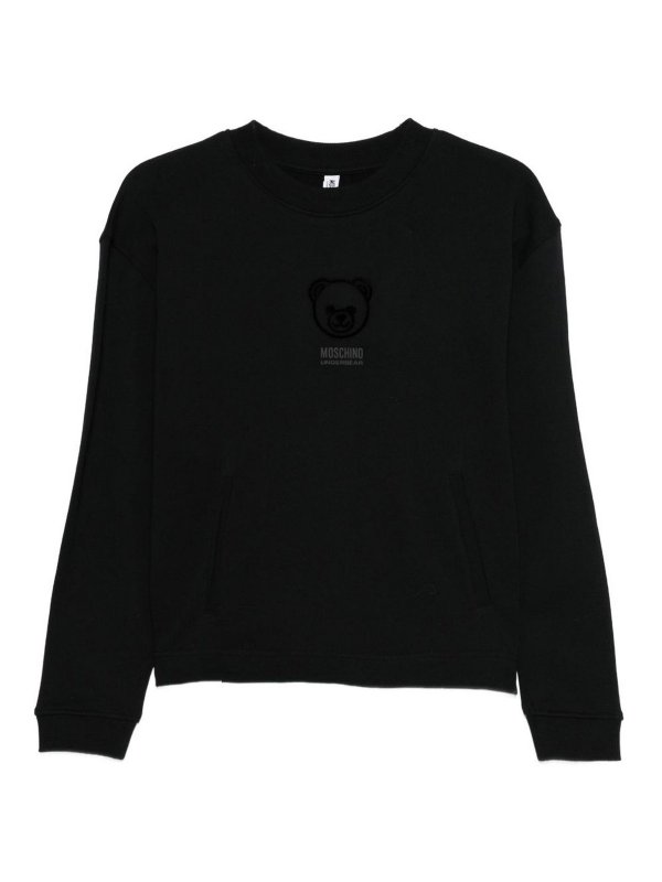 MOSCHINO: スウェット＆セーター - スウェットシャツ/セーター - 黒