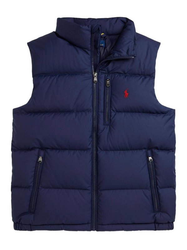 POLO RALPH LAUREN: padded jackets - Padded Vest With Polo Pony