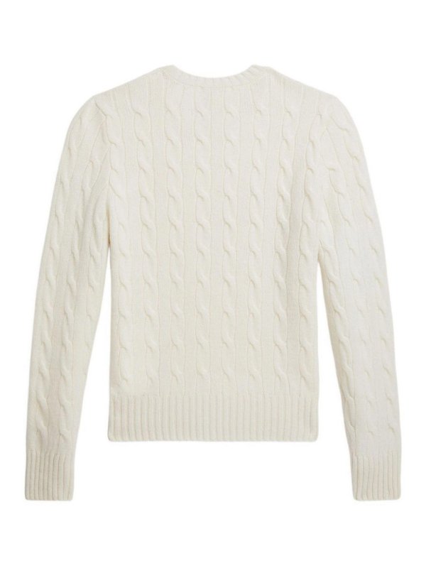 POLO RALPH LAUREN: crew necks online - Cable Sweater With Logo