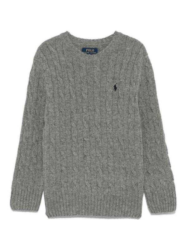 POLO RALPH LAUREN: Suéteres con cuello pico - Suéter Cuello Redondo - Gris