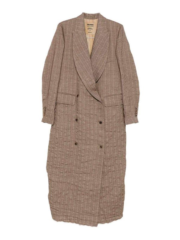 UMA WANG: ニーレングスコート - 膝丈コート - ベージュ