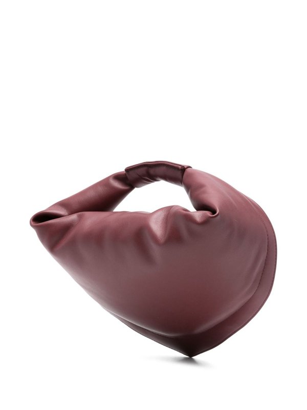 Midi Bag In Burgundy Leather shop online: FEDERICO CINA