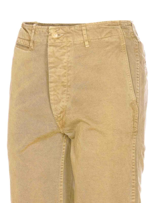 The Best Shops AURALEE: pantaloni casual - Pantaloni tinti in prodotto beige