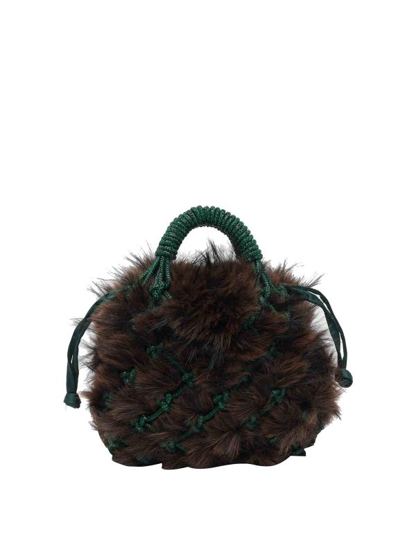 The Best Shops KURT GEIGER: cross body bags - Small Macram Crystal Bag