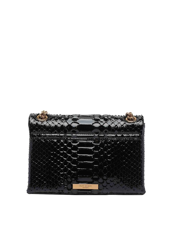 The Best Shops KURT GEIGER: cross body bags - Kensington Medium Snake Crossbody Bag