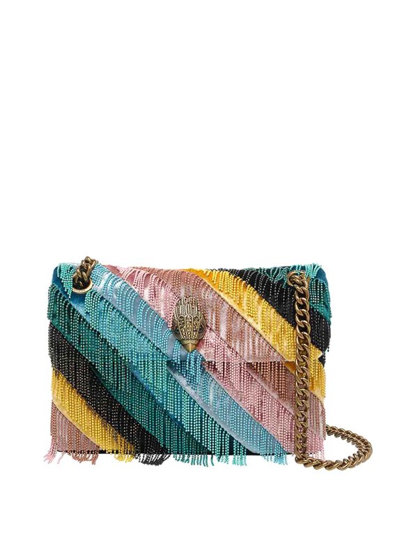 KURT GEIGER: cross body bags - Mini Kensington Fringes Crossbody Bag