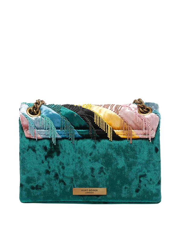 The Best Shops KURT GEIGER: cross body bags - Mini Kensington Fringes Crossbody Bag