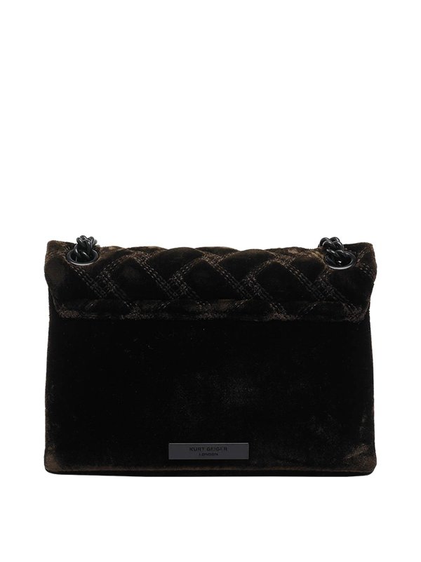 The Best Shops KURT GEIGER: cross body bags - Velvet Mini Kensington Bag