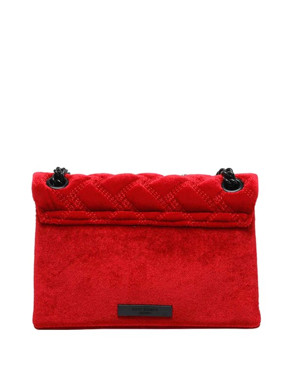 The Best Shops KURT GEIGER: cross body bags - Mini Kensington Velvet Crossbody Bag