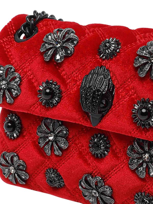 Mini Kensington Velvet Crossbody Bag shop online: KURT GEIGER