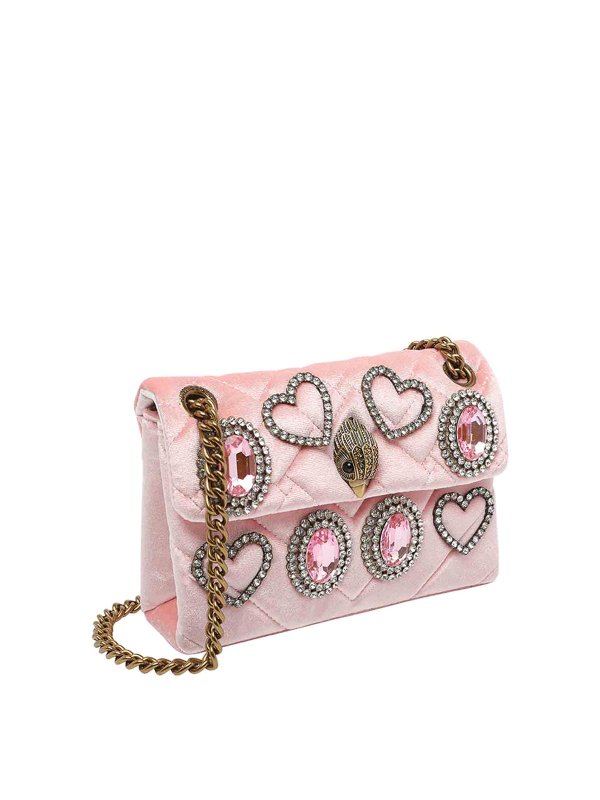 KURT GEIGER: cross body bags online - Velvet Mini Kensigton Crossbody Bag