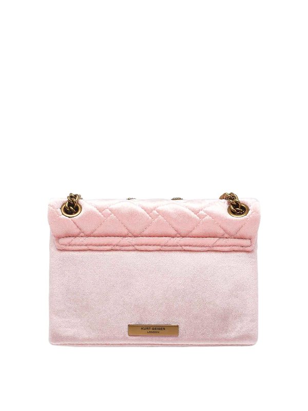 The Best Shops KURT GEIGER: cross body bags - Velvet Mini Kensigton Crossbody Bag