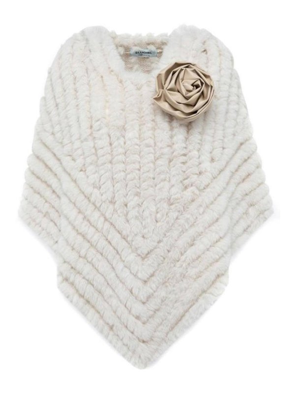 BLUGIRL: Capes & Ponchos - Cape - Blanc