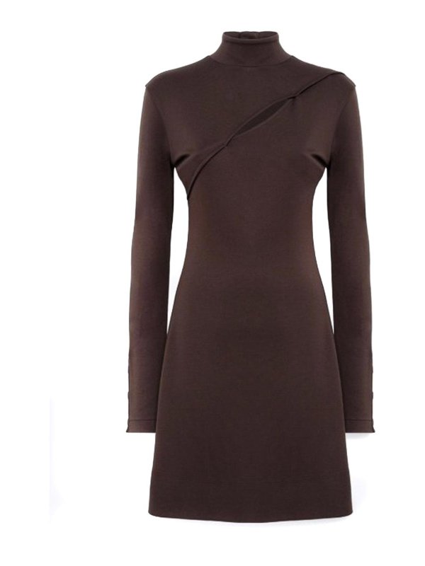 BLUGIRL: Robe longueur genou - Robe Au Genou - Marron