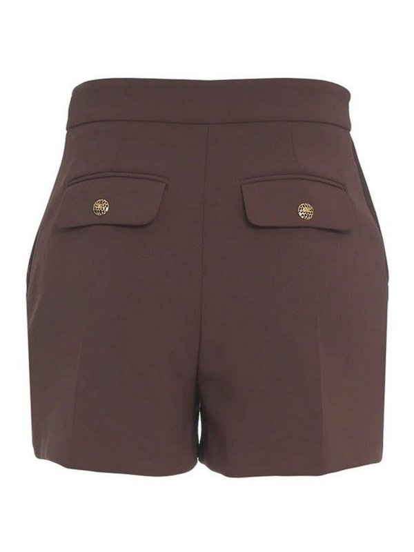 ELISABETTA FRANCHI: トラウザーショーツ online - ショートパンツ - ブラウン