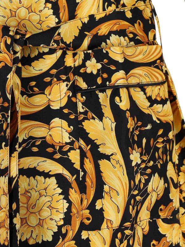 膝丈ドレス - 黒 shop online: VERSACE