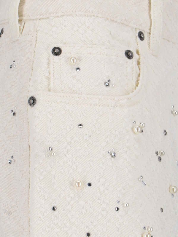 Jean Droit - Blanc shop online: GOLDEN GOOSE