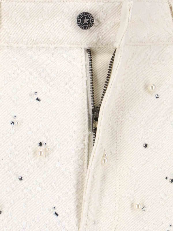 GOLDEN GOOSE buy online Jean Droit - Blanc