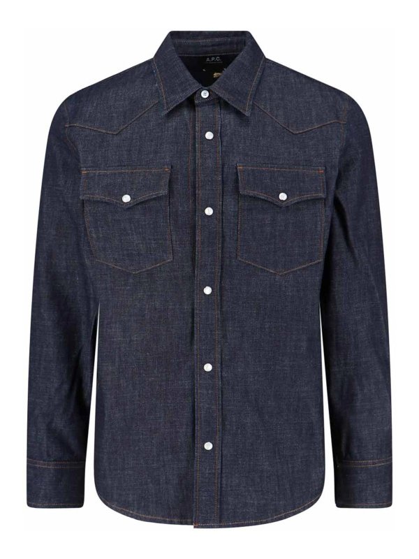 A.P.C.: shirts - Denim Shirt