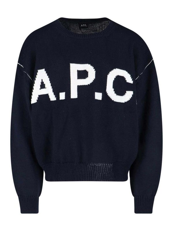 A.P.C.: Pull col rond - Pull Col Rond - Bleu