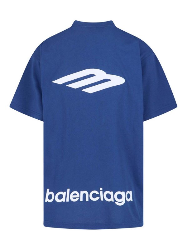 BALENCIAGA: Camisetas online - Camiseta - Azul