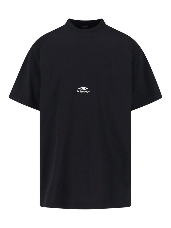 BALENCIAGA: T-shirts - T-Shirt - Schwarz