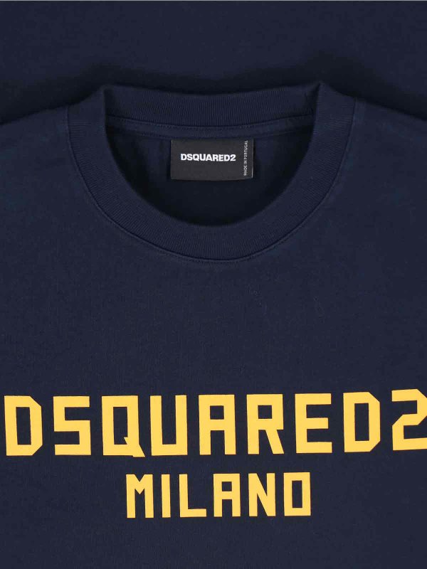 The Best Shops DSQUARED2: T-shirts - T-Shirt - Bleu