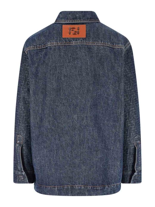 FENDI: denim jacket online - Giacca In Denim